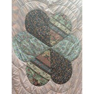 Handmade Flower Quilt Amish Made Cottagecore Feminine